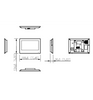 DAHUA VTH2621G-P - Monitor IP táctil de 7" en negro, Serie Lite, ideal para interiores. Soporta PoE estándar, hasta 4 cámaras de entrada y 4 monitores adicionales. Incluye modo No Molestar, 6 entradas/salidas de alarma, y compresión H.265
