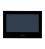 DAHUA VTH2621G-P - Monitor IP táctil de 7" en negro, Serie Lite, ideal para interiores. Soporta PoE estándar, hasta 4 cámaras de entrada y 4 monitores adicionales. Incluye modo No Molestar, 6 entradas/salidas de alarma, y compresión H.265