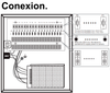 SAXXON PSU1220D18 - Fuente de 12 vcd/ 20 Amperes/ Para 18 Camaras/ 1.1 Amper por Canal/ Protección contra Sobrecargas/ Certificación UL,Voltaje de entrada 120VAC Corriente de entrada 4A Voltaje de salida 12VDC.