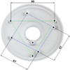 DAHUA PFA106- Adaptador para Cámaras Domo - Fisheye/Eyeball Dahua - Material Aluminio - Dimensión (W x H x D) Φ134.1mm x 83.5mm