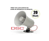 DSC SD20W - Sirena Cableada para Interior y para Exterior con el Gabinete AV GMX002 12 VCD 20W 2 tonos 110 dB de potencia.