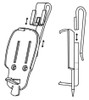 DSC WS4939 - Llavero de 4 botones programables Inalámbrico con frecuencia 433 Mhz compatibles con Power Series, Impassa y Maxsys