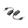 EPCOM TT-101-PV-TURBO Kit de transceptores activos con conector para alimentación (12V/24Vcc/AC) TurboHD para aplicaciones de video por UTP Cat5e/6 en HD. Distancia de hasta 150 m en 4K