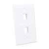 INTELLINET 163293 - TAPA (FACEPLATE) / 2 PERFORACION / BLANCO.