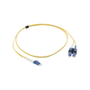 Jumper de Fibra Óptica Monomodo (OS2), XGLO, SC/UPC-SC/UPC Dúplex, OFNR, Color Amarillo, 1 Metro