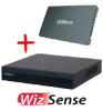 DAHUA KIT/XVR1B04-I-SSD512G4HFW1209 - Kit FullColor de 4 Canales con SSD de 512GB/ 4 Camaras Full Color de 2 Megapixeles con Microfono/ DVR Cooper-I WizSense.