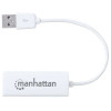 MANHATTAN 506731 - Adaptador Fast Ethernet USB de Alta Velocidad 2.0, Alámbrico, es compacto y de alto rendimiento que le permite actualizar su computadora de escritorio o portátil,100 Mbit/s.