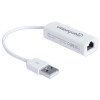 MANHATTAN 506731 - Adaptador Fast Ethernet USB de Alta Velocidad 2.0, Alámbrico, es compacto y de alto rendimiento que le permite actualizar su computadora de escritorio o portátil,100 Mbit/s.