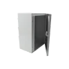 PRECISION PST-3040-20A GABINETE ACERO IP66 Uso en Intemperie (300 x 400 x 200 mm) con Placa Trasera Interior de Metal y Compuerta Inferior Atornillable (Incluye Chapa y Llave T).