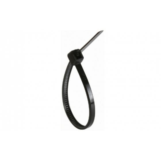 STEREN TY24NE CINCHO 15CM X 3.6MM  Bolsa de 100 cinchos sujetacables cortos, color negro Fuerza de tensión: 18 kg Fabricado en nylon