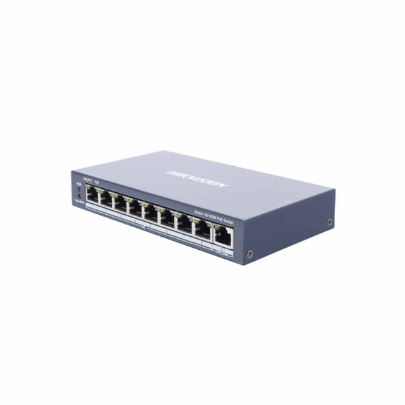 Switch Monitoreable PoE+ / 8 puertos 100 Mbps PoE+ / 1 puerto 1000 Mbps de Uplink 