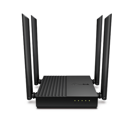 TP-LINK ARCHER C64 ROUTER INALAMBRICO WiFi AC 1267Mbps con 1 puerto WAN y 4 puertos LAN RJ45 Gigabit Ethernet, MU-MIMO.