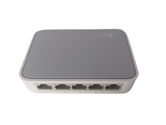 TP-LINK TL-SF1005D - Switch de escritorio con 5 puertos RJ45 Fast Ethernet, diseño en plástico y configuración plug and play. 5 puertos RJ45 Fast Ethernet 10/100Mbps, diseñado para expandir de manera sencilla.