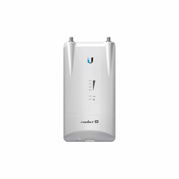 UBIQUITI ROCKET R5AC-LITE - Radio conectorizado Airmax AC 5GHz para exterior, con tecnología MIMO y 2 conectores RP-SMA. Potencia de transmisión de 27 dBm y rendimiento de hasta 500 Mbps.