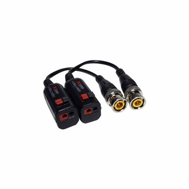 XCASE VVBALUN800 BALUN AHD PASIVO de Video, 1 Canal, BNC, Negro, es un dispositivo diseñado para transmitir señales de video analógicas a través de cables UTP.