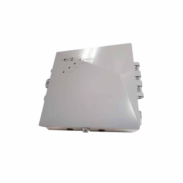YONUSA EYM12000127NG - Energizador Modular para Cercos Eléctricos, Salida de Hasta 12,500 V, Alcance de 2,500metros Lineales (500mts en 5 Líneas), Alimentación 110/220 VAC, compatible con Módulo WiFi.