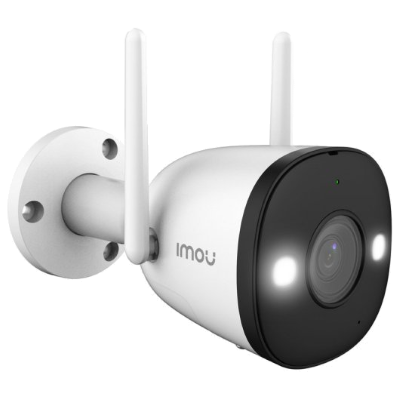IMOU Bullet 2 4 MP(IPC-F42FEN-0280B-imou) -Cámara IP Bullet de 4 Megapíxeles Wifi/FullColor/Visión Nocturna Inteligente/Audio Dos Vías/ Disuasión Activa con Estrobo y Sirena Integrados / 102° de Apertura/ 