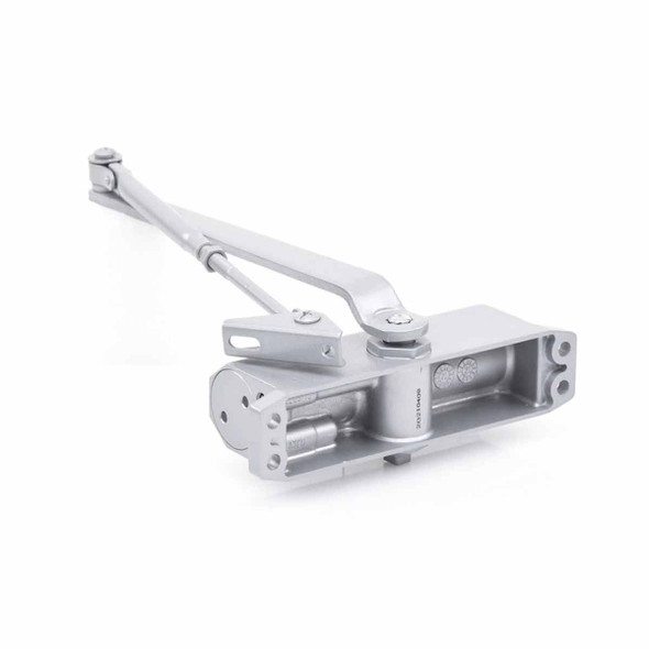 ACCESSPRO ACCESSDC Cierrapuertas para puertas de 40-65, Ajuste de cierre en velocidad 1: 180-15 Velocidad 2 ajustable: 15-0 para precisión Soporta ancho de puerta máximo 950 mm Prueba de durabilidad por 1,000,000 ciclos.