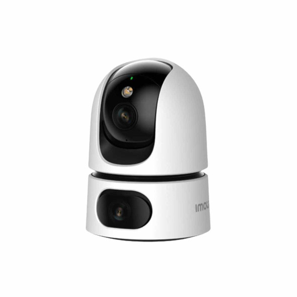 IMOU Ranger Dual (IPC-S2XN-6M0WED) - Cámara IP WiFi Dual de 6MP tiene un lente fijo y un lente PT de 3MP cada uno, visión nocturna de 15m, audio bidireccional con micrófono y altavoz integrados, e IA