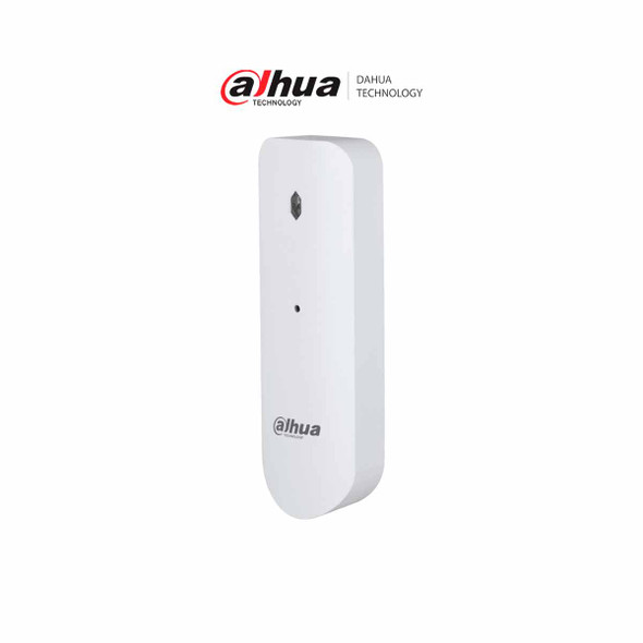 DAHUA ARD512-W2 - Detector de rotura de cristal inalámbrico/ Detección de frecuencias altas y bajas simultaneas / Funciona con cristal templado/ Laminado / Doble hoja / Armado / Indicador Led