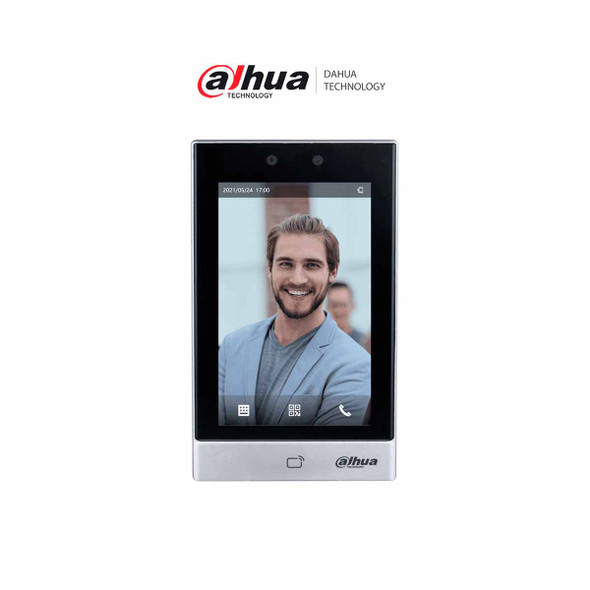 DAHUA ASI7213S-W - Control de Acceso con Reconocimiento Facial/ Pantalla Touch de 7 Pulgadas/ MIFARE/ Cámara de 2 MP/ Conexión WiFi/ 50,000 Usuarios/ 50,00 Rostros/ 100000 tarjetas/ 50,000 Passwords/ 100,000 Registros.