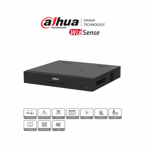 DAHUA DH-XVR5432L-I3 - DVR de 32 Canales de 5 Megapixeles Lite/ WizSense/ IA/ H.265+