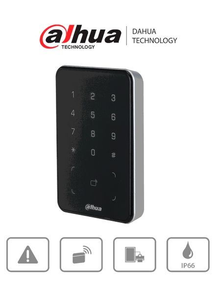 DAHUA DHI-ASR2101A - Lectora de Tarjetas MiFare con Teclado Touch