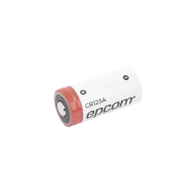 EPCOM, CR123A Batería de Litio 3 V 1300 mAh (No recargable),Alta tensión de funcionamiento, estabilidad asegurada Baja autodescarga: Contenedor de acero inoxidable, sellado semihermético Batería 3 V @ 1.5 Ah.