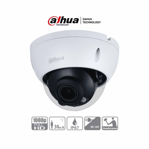 DAHUA HAC-HDBW1200R-Z- Cámara Domo Antivandálica de 2 Megapíxeles/ Lente Motorizado