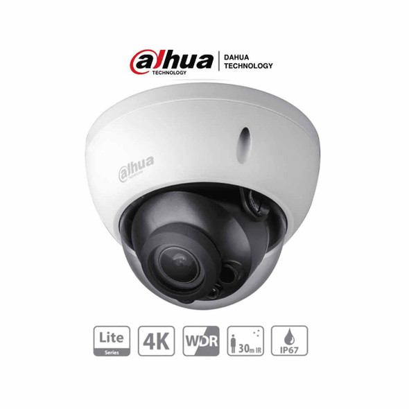 DAHUA HAC-HDBW1801R-Z - Camara Domo 4k Antivandalica/ 8 Megapixeles/ Lente Motorizado de 2.7 a 13.5 mm