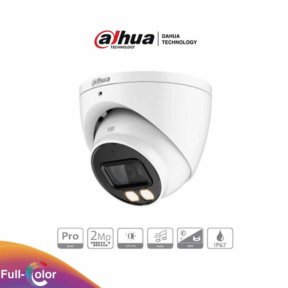 DAHUA HAC-HDW2249T-A-LED - Cámara Domo Full Color 2 Megapíxeles/ Serie Pro/ Lente de 3.6 mm