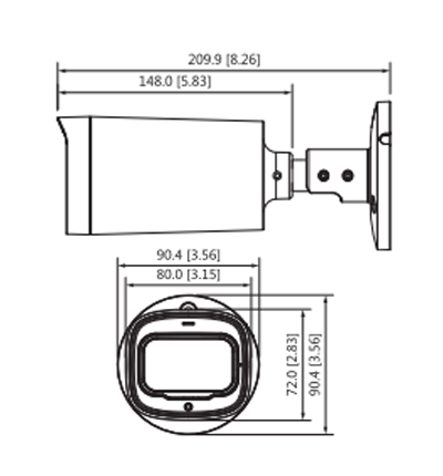 DAHUA HAC-HFW1801R-Z-IRE6 - Camara Bullet 4k/ 8 Megapixeles/ Lente Motorizado de 2.7-13.5 mm