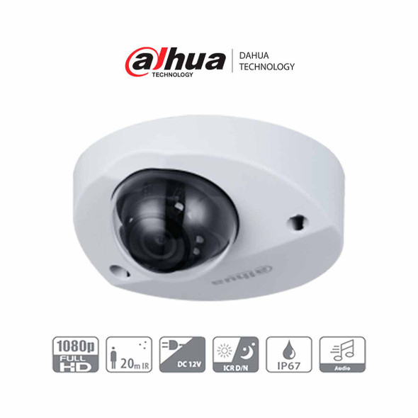 DAHUA HDBW3200F-M - Cámara Domo de 2 Megapíxeles/ Especial para DVR Movil
