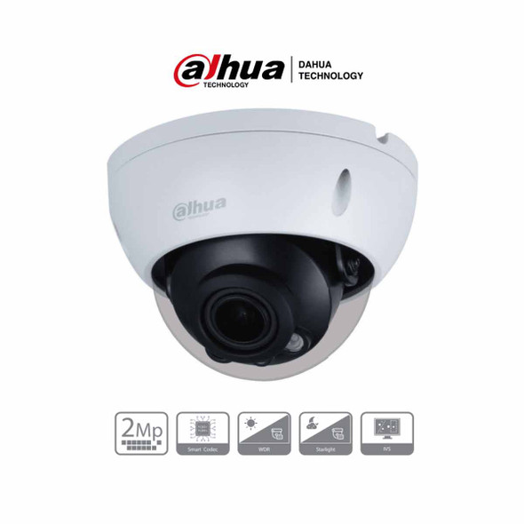 DAHUA IPC-HDBW2231R-ZS - Cámara IP Domo Antivandálica de 2 Megapíxeles