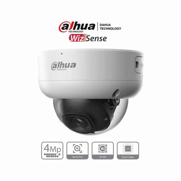 DAHUA IPC-HDBW3441E-AS-S2 - Camara IP Domo Antivandalica de 4 Megapíxeles con IA