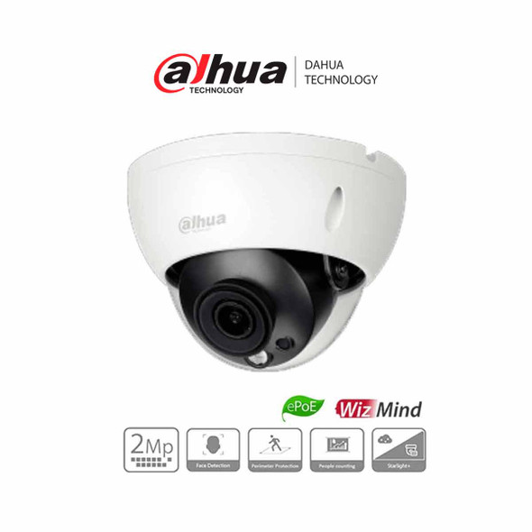 DAHUA IPC-HDBW5241RN-ASE - Cámara IP Domo Antivandálica Resolución de 2 MP/ Lente 2.8 mm