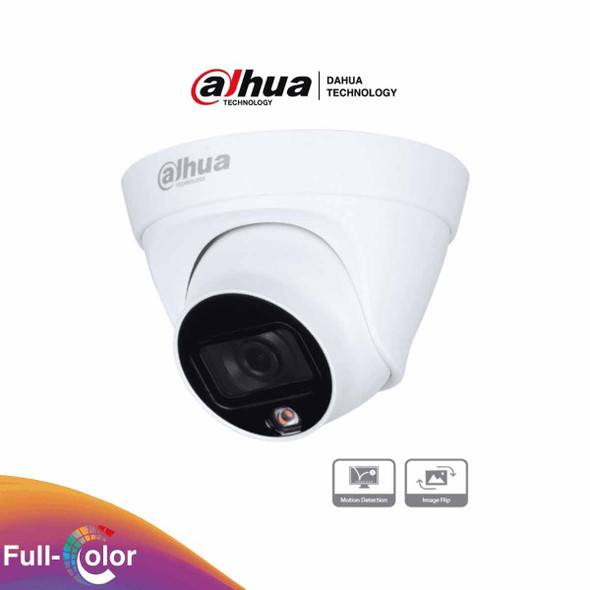 DAHUA IPC-HDW1239T1-LED-S4 - Camara IP Domo Full Color 2 Megapixeles/ Lente de 2.8mm/ 110°