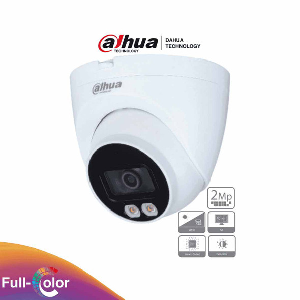 DAHUA IPC-HDW2239T-AS-LED - Camara Domo IP de 2 Megapixeles/ Full Color/ Lente de 2.8 mm