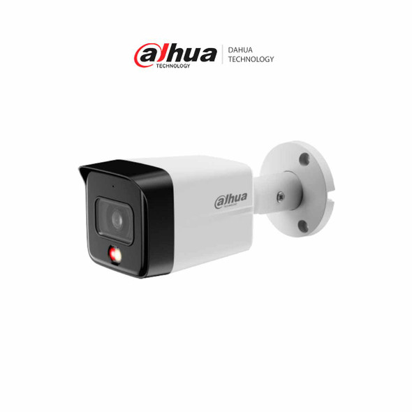 DAHUA IPC-HFW1839TC-A-IL - Cámara IP Bullet 4k Full Color + Iluminador Dual Inteligente/ 8 Megapíxeles/ Dual Light/ Lente de 2.8 mm/ 110 Grados de Apertura/ Micrófono Integrado/ H.265/ IR de 30 Metros/ IP67/ PoE/ DWDR