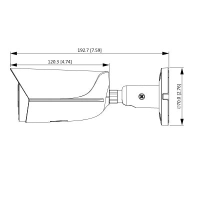 DAHUA IPC-HFW2431TN-ZS-S2 - Camara IP Bullet 4 Megapixeles/ Lente Motorizado de 2.7 a 13.5mm 