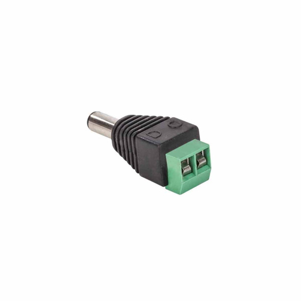STEREN CCTV-320 Conector de corriente de plug macho / UTP invertido 2.1 mm a 2 terminales atornillables