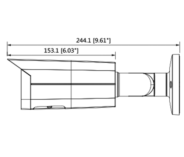 DAHUA IPC-HFW5442TN-SE-0280B - Cámara IP Bullet Resolución de 4 MP/ Lente 2.8 mm/ ∢ 113°/ IR 50 mts