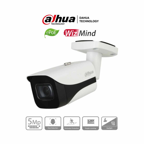 DAHUA IPC-HFW5541EN-SE-0280B - Cámara IP Bullet Resolución de 5 MP/ Lente 2.8 mm/ ∢ 102°