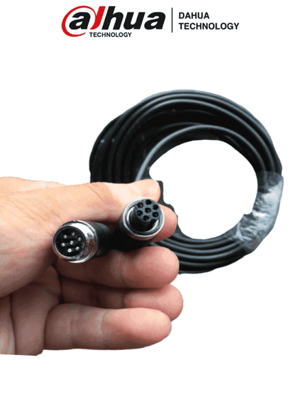 DAHUA MC-AF7-AM7-4 - Cable Tipo Aviación de 7 Pines/  4 Metros para extensión de conexión con MD02