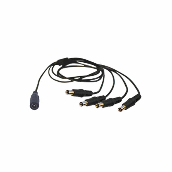 SYSCOM JR-F52 Cable con Conector Jack Hembra de 3.5 mm con 4 Salidas de Jack Macho (Divisor de energía) / TIPO PULPO / 4 Conectores Macho / 1 Conector Hembra / Jack de 3.5mm