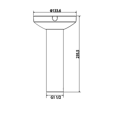 DAHUA PFB300C - Montaje de techo para camaras PTZ