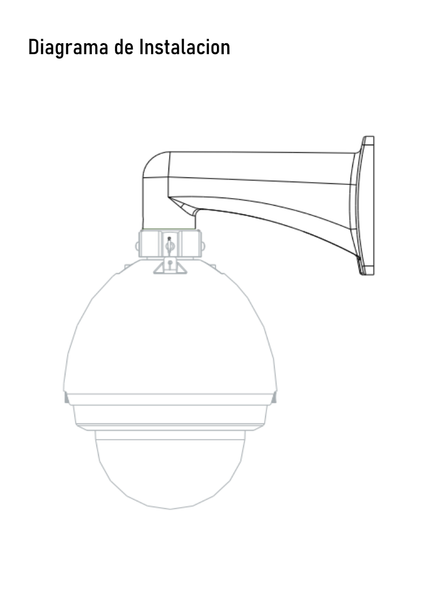 DAHUA PFB303W - Montaje de pared para camaras PTZ modelos SD60