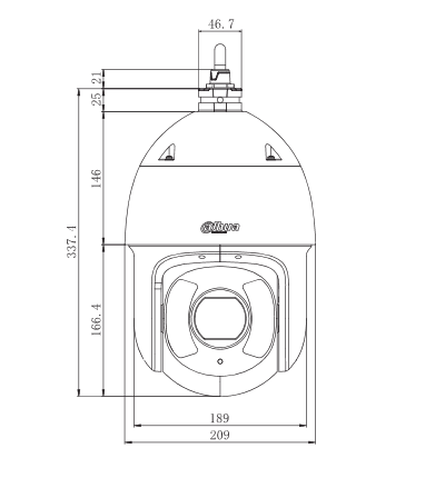 DAHUA SD6CE230IHCS3 - Camara PTZ STARLIGHT de 2 MP HDCVI / 30X Zoom optico 