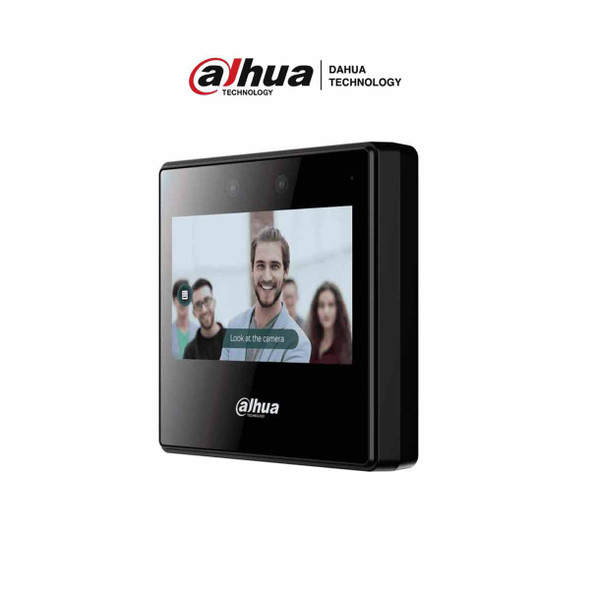 DAHUA ASA3223A-W - Control de asistencia con reconocimiento facial, pantalla táctil de 4.3", WiFi, capacidad para 2000 rostros y contraseñas, 300,000 registros.