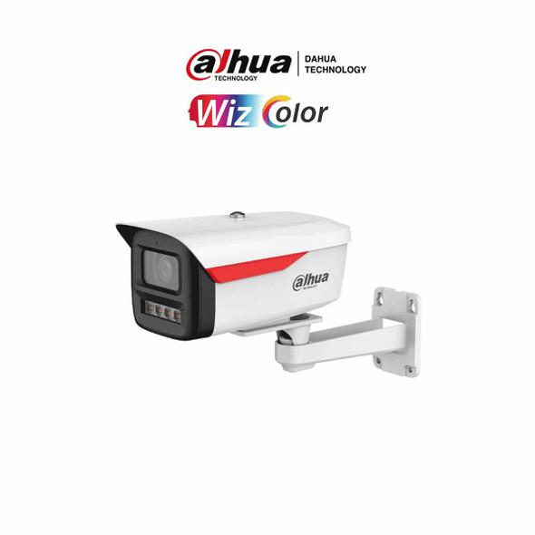 DAHUA DH-IPC-HFW2449M-S-B-PRO - Cámara IP Bullet de 4MP / WizColor /WizSense/ equipada con IA/ SMD Plus/ Lente de 3.6 mm/ micrófono integrado/Ranura MicroSD